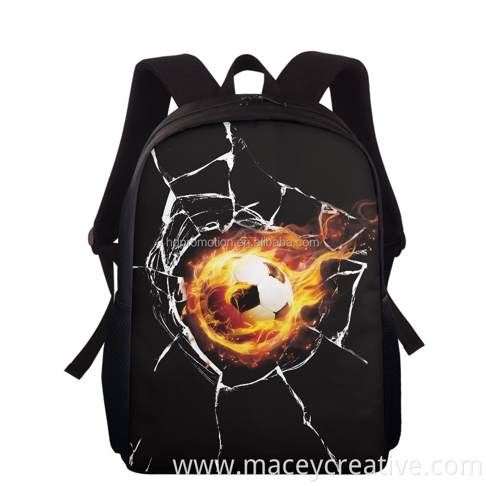 Football pattern printed school bag for primary and secondary school students 15 